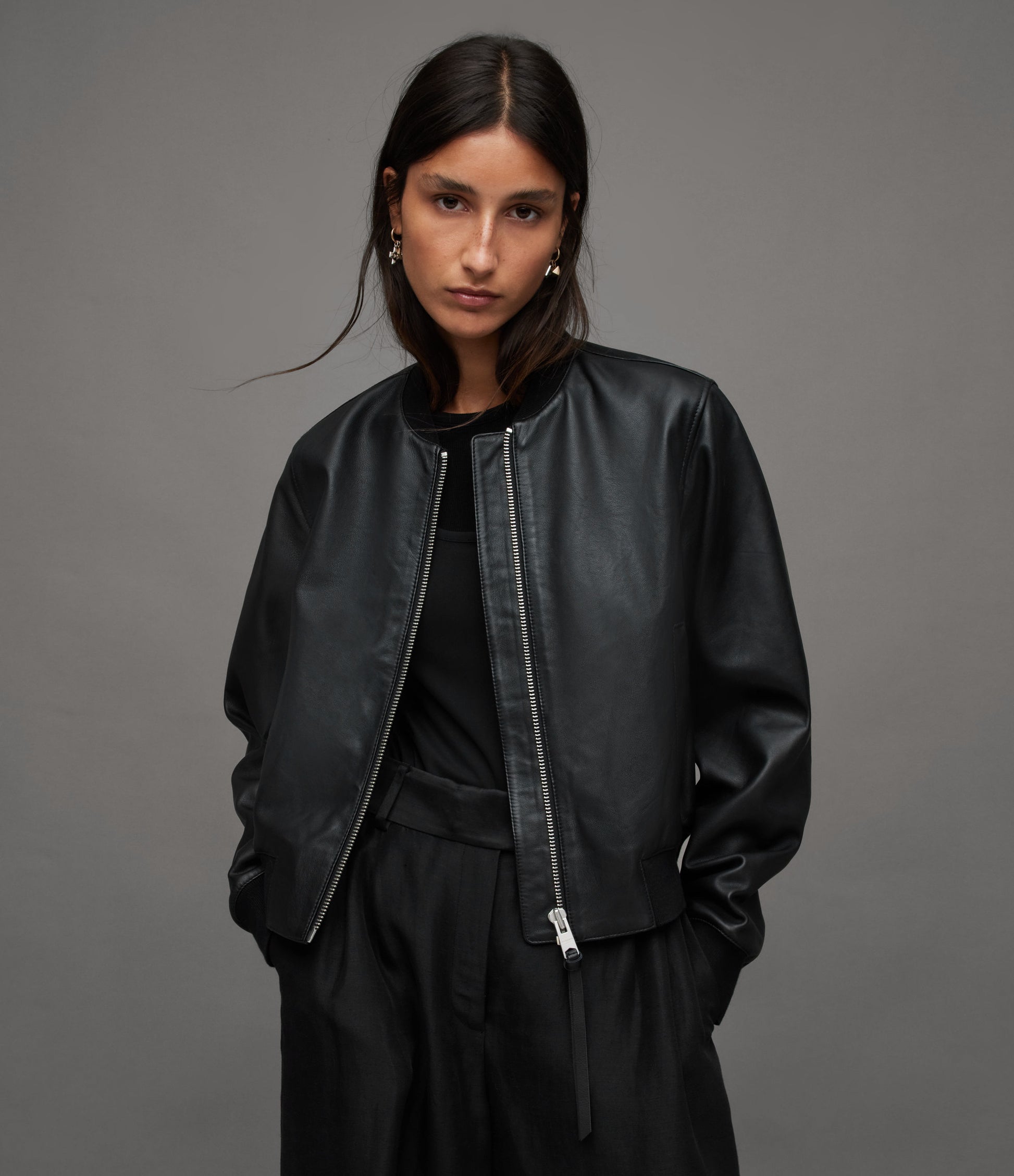 Orten Bomber-Lederjacke