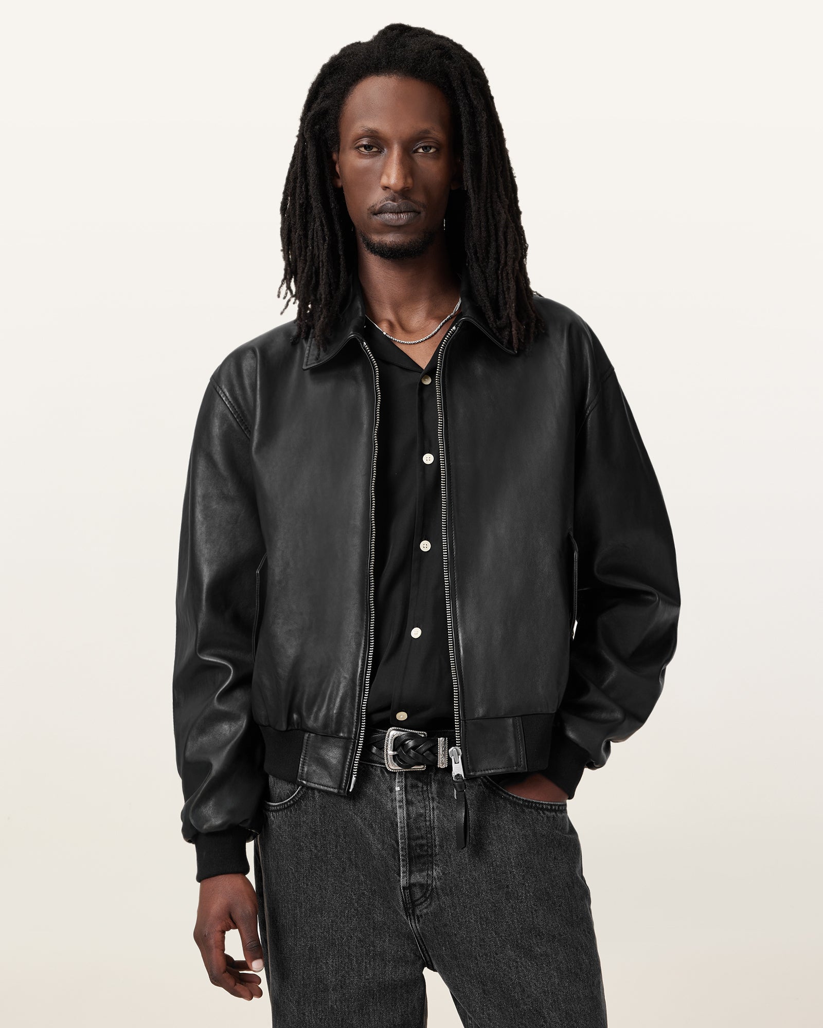 Marco Oversized Bomber Lederjacke