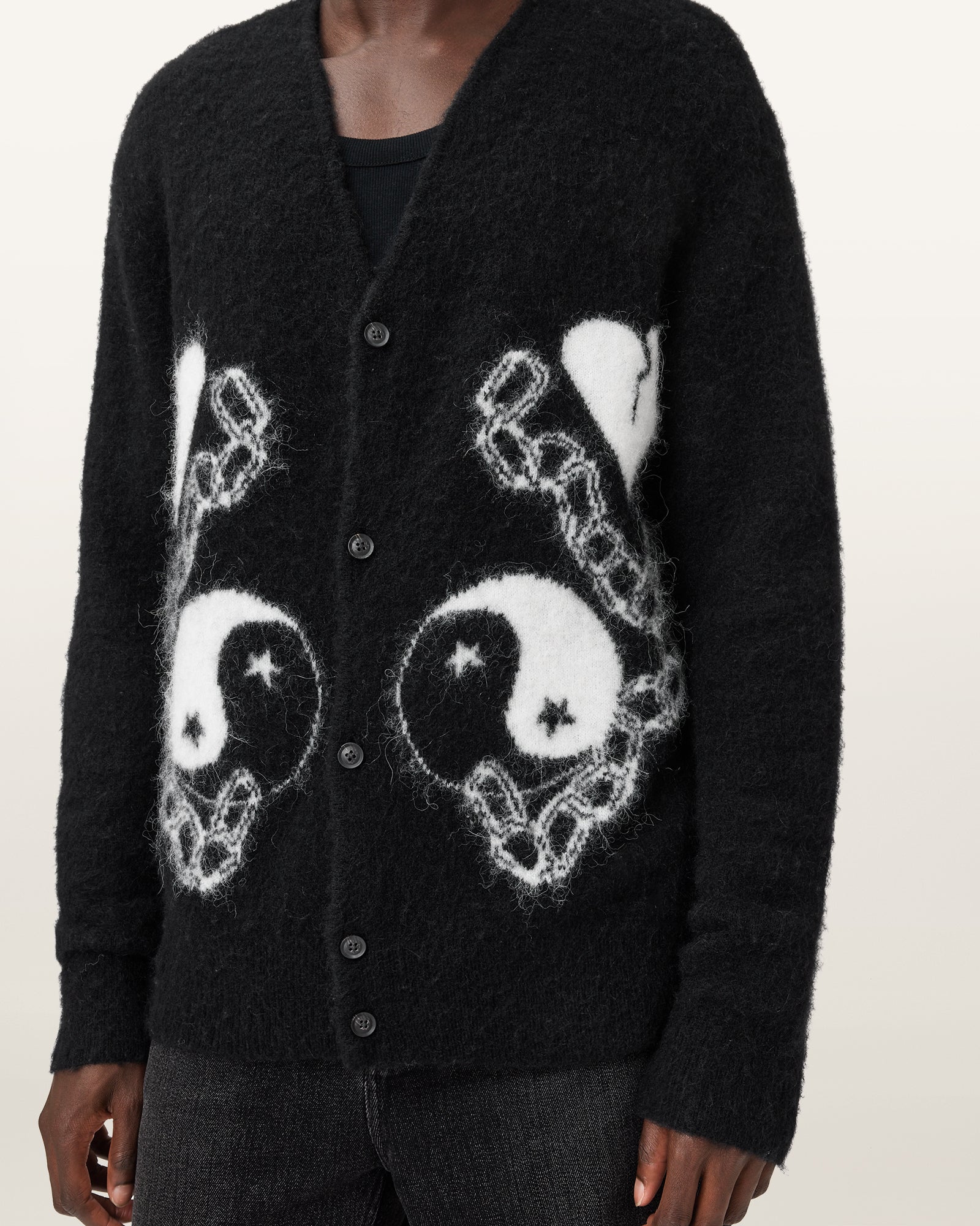 Reflexions-Strickjacke