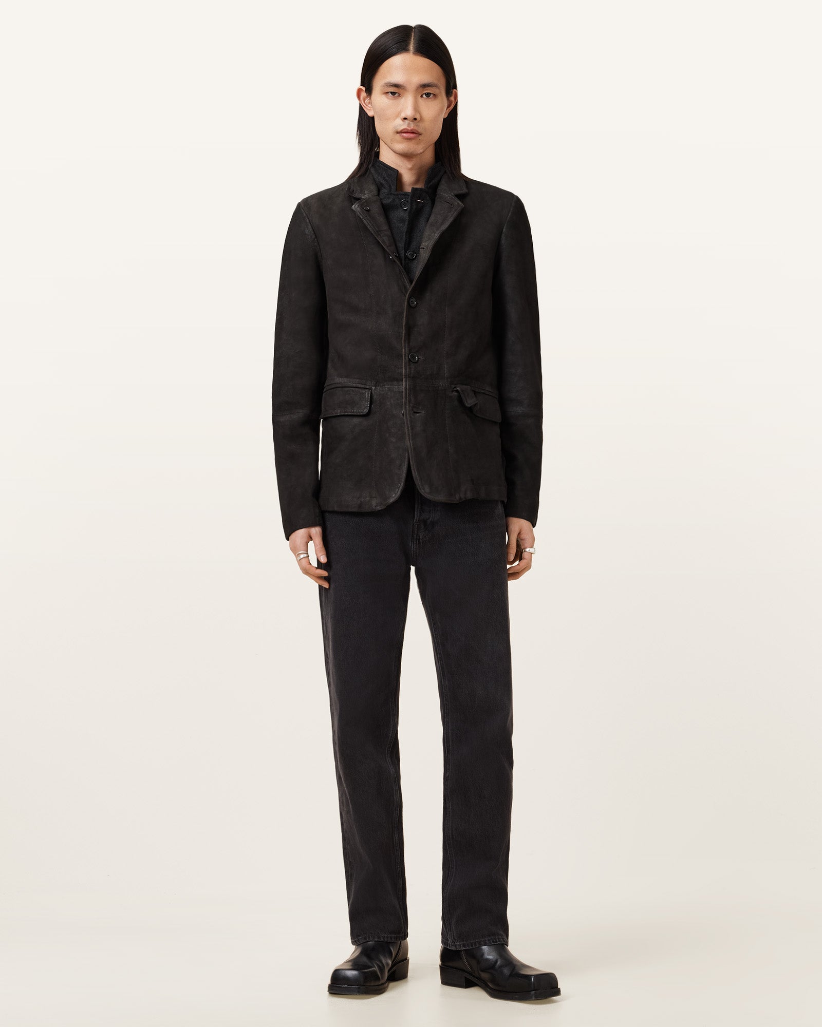 Survey Waxed Suede Doppel-Layer Blazer