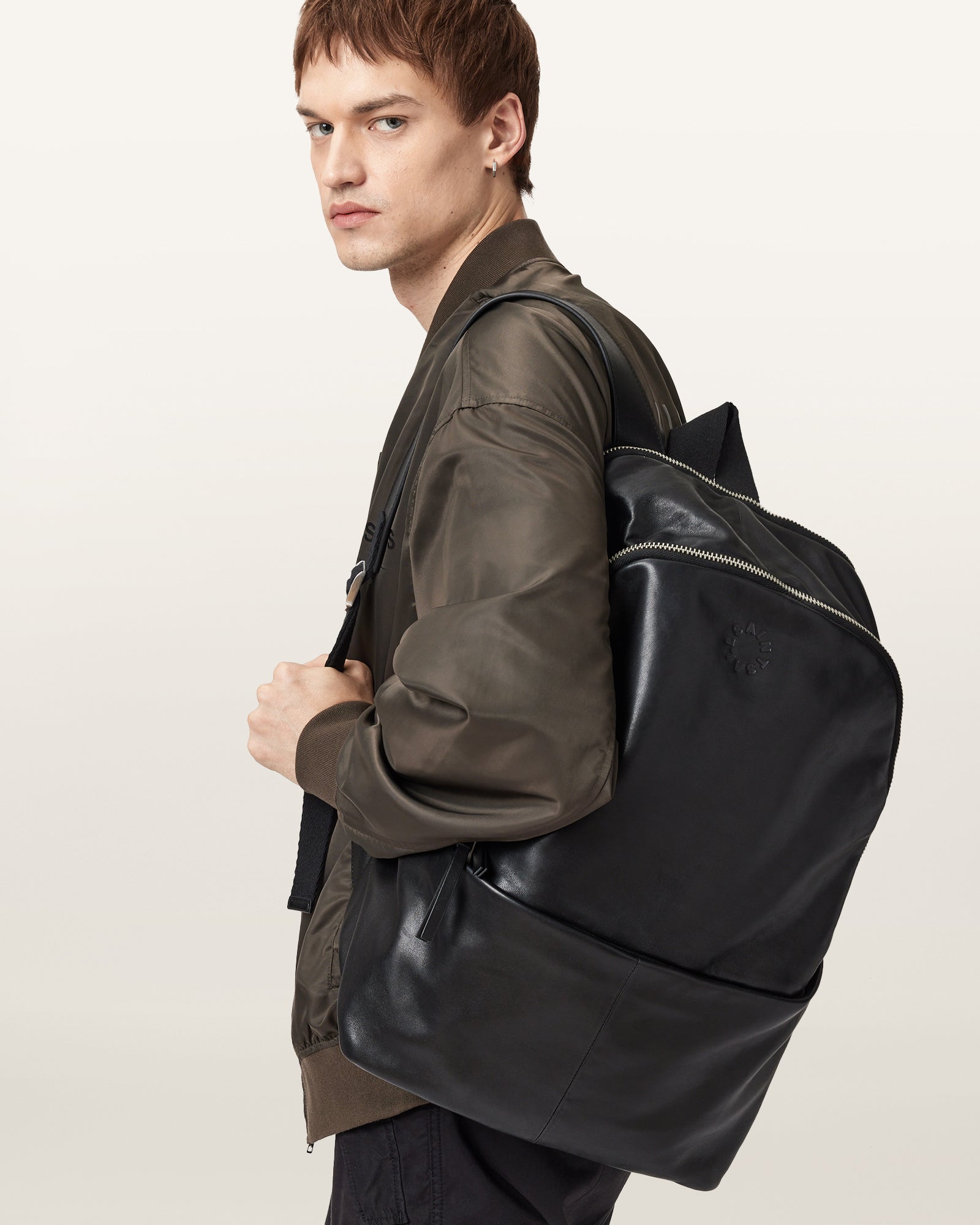 Finn aktualisierter Leder-Rucksack