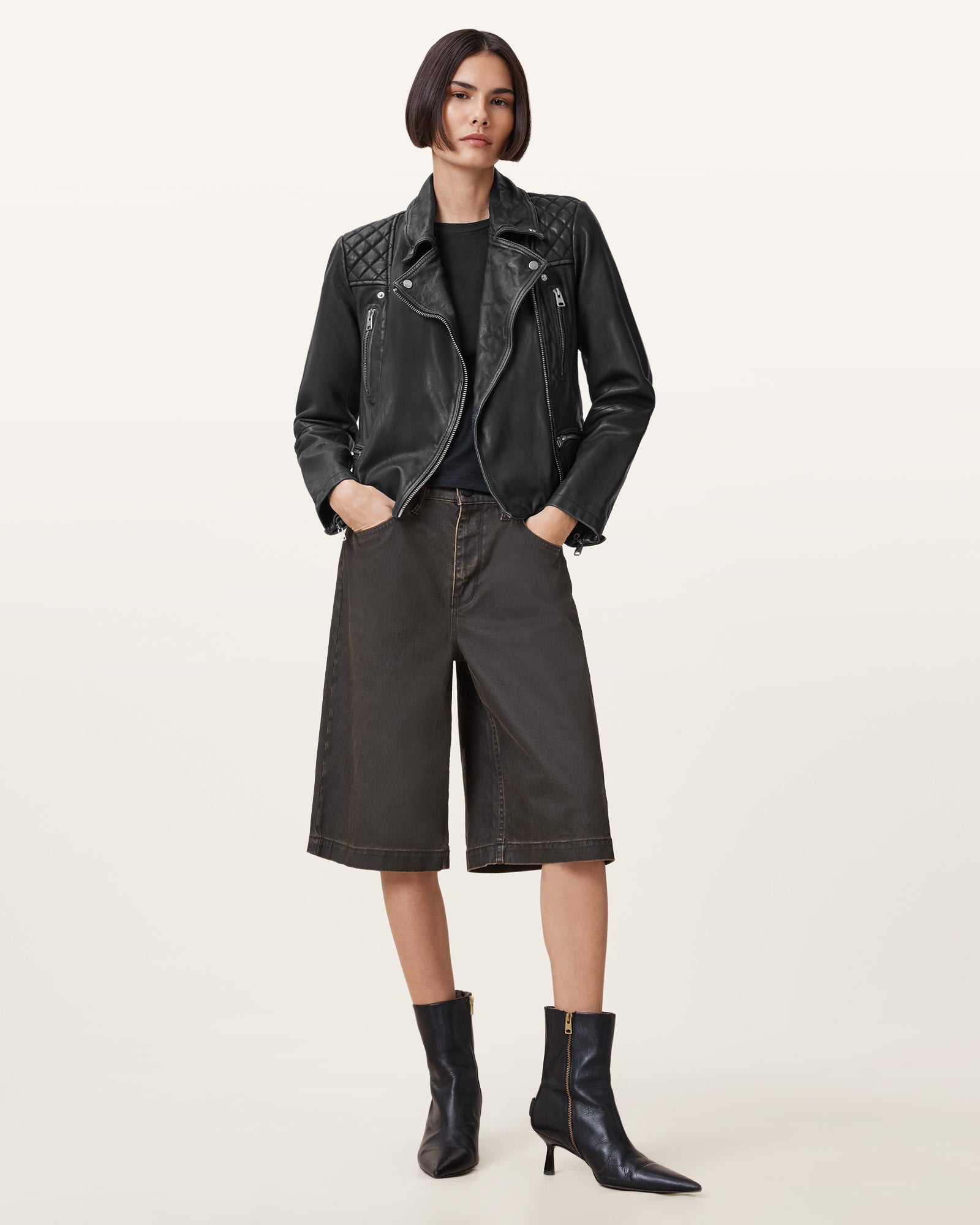 Cargo Biker Lederjacke