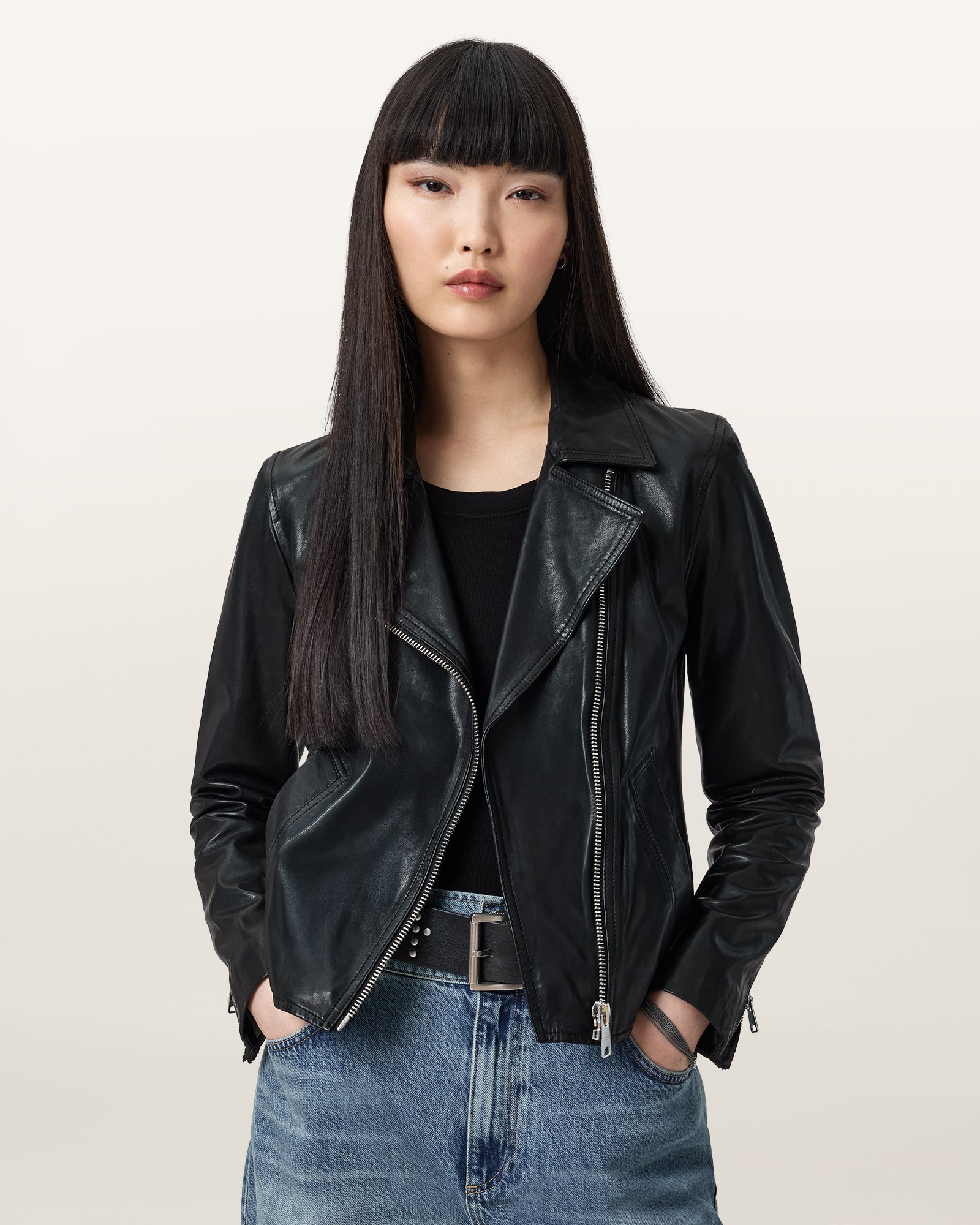 Vela Biker Lederjacke