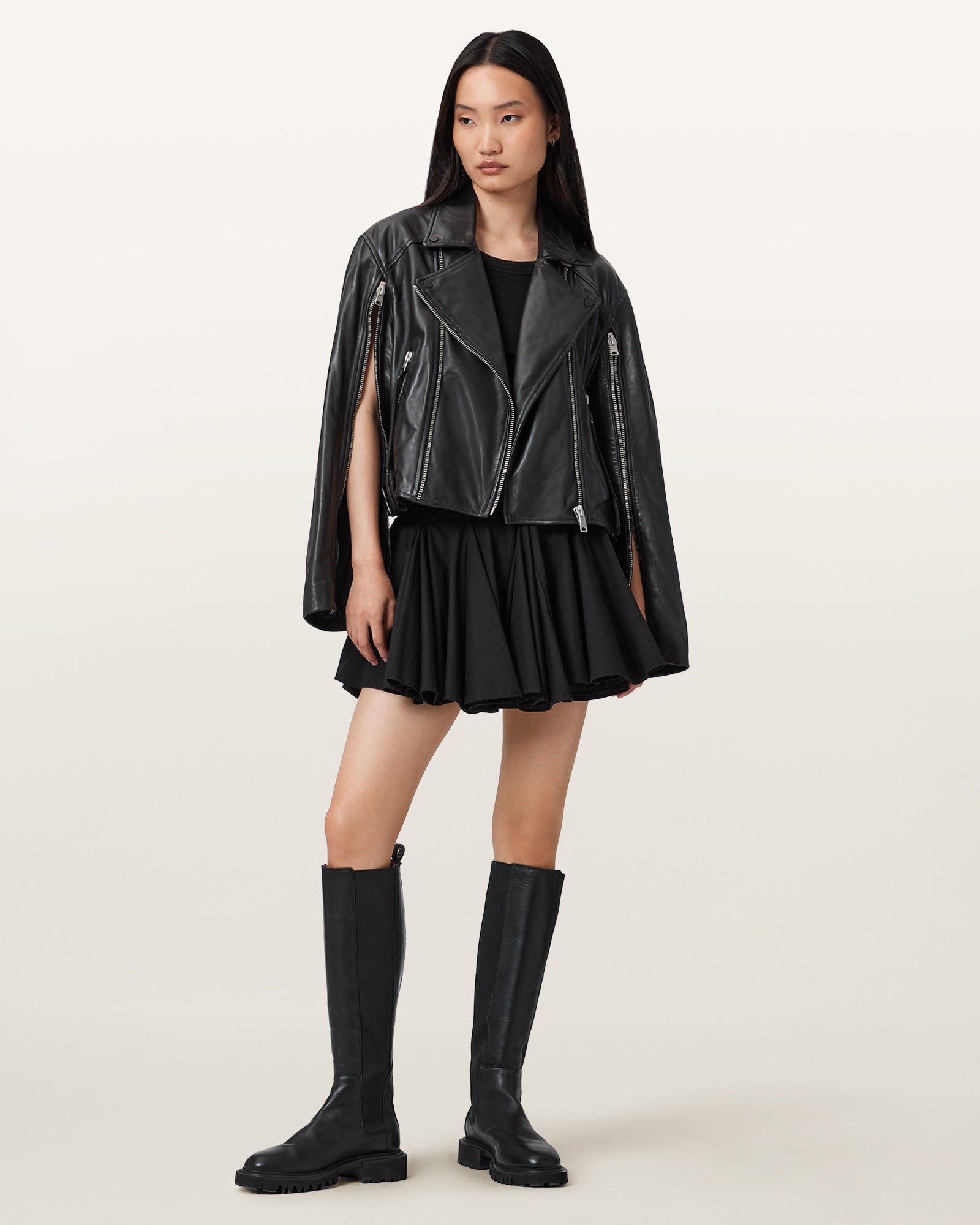Masone Leder-Bikerjacke