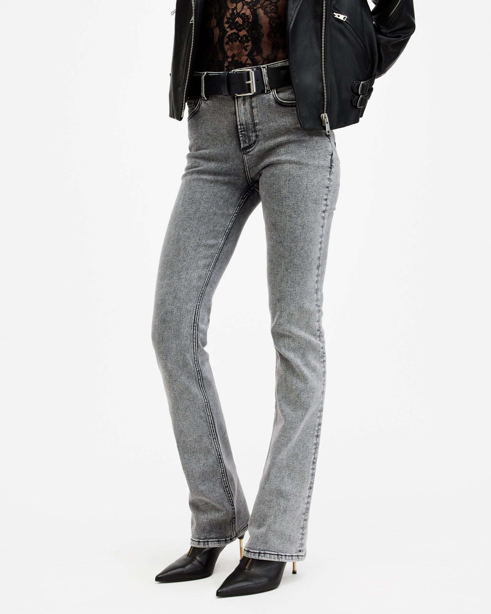 Haldan Slim Bootcut Denim-Jeans