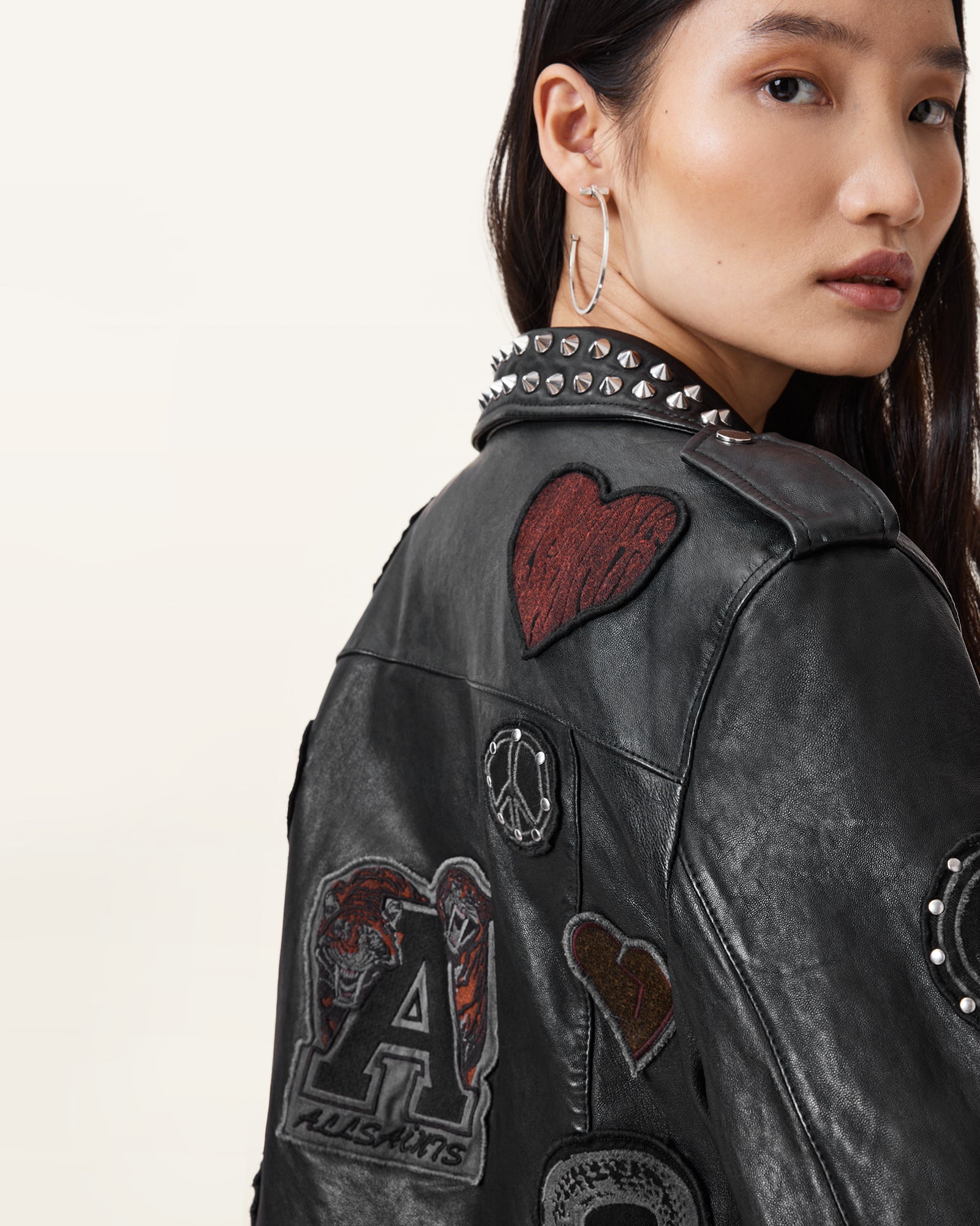 College Biker Lederjacke