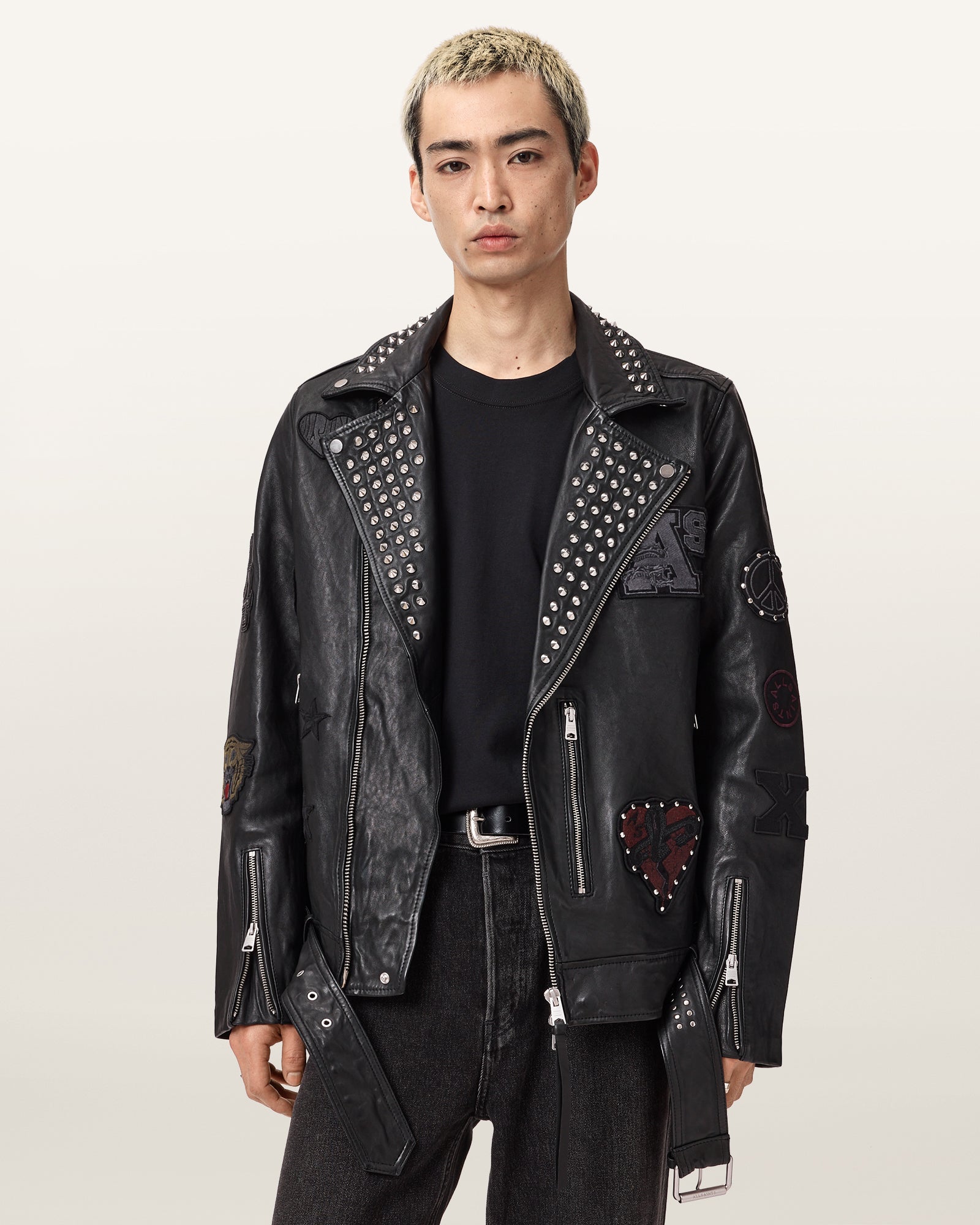 Cole Leder-Bikerjacke