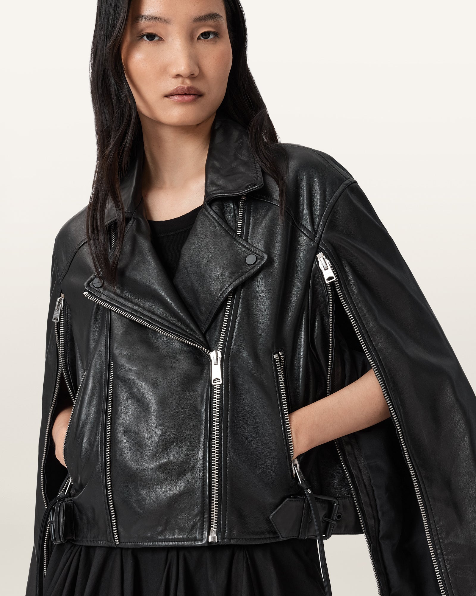 Masone Leder-Bikerjacke